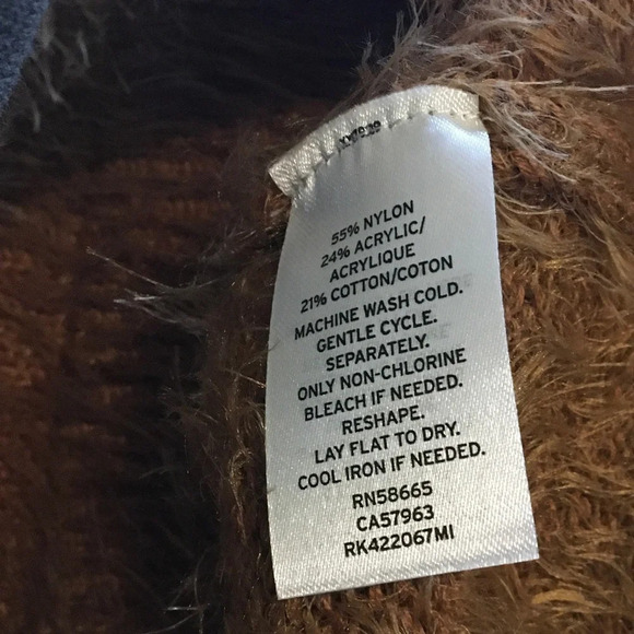 Abound Fluffy Fairisle Fuzzy Eyelash Sweater Top - Picture 7 of 7